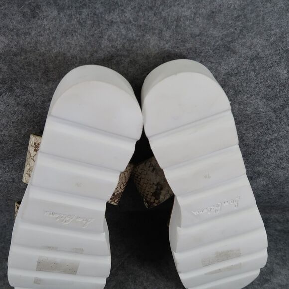 Sam Edelman Shoes Womens 7.5 Sandal Slides Platform Casual Snake Double Strap - Picture 12 of 14